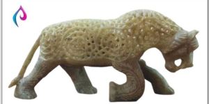 Carved Leopard Statue