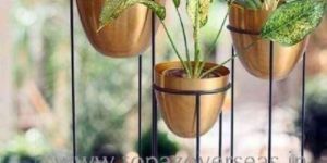 Metal Plant Stand with Plant Pot
