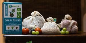 Reusable Mesh Bag Natural Pack of 3