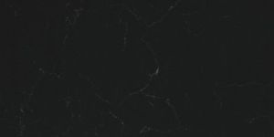 Black Carrara Series Quartz Tile