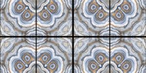 Hawk Eye Blue Bookmatch Collection GVT-PGVT Vitrified Tile