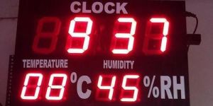 LED Thermometer Clock
