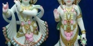 Marble Radha Krishna Statue