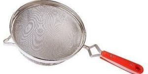 Stainless Steel Heavy Handle Double Jali Juice Strainer