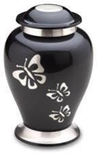 Midnight Butterfly Cremation Urn