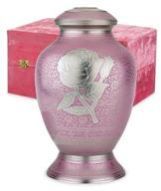 Silver Rose Brass Cremation Urn