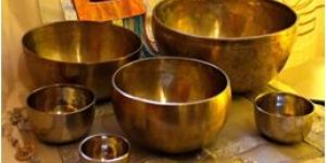 Tibetan Hand Beaten Singing Bowl with Leather Wooden Stick