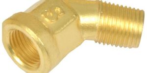 45 Degree Brass Forged M/F Elbow