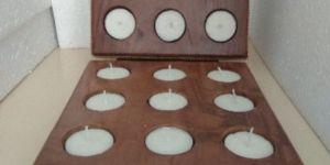 Wooden Tea Light Holder