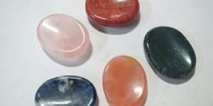 Crystal Clear Semi Precious Thumb Worry Stone