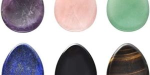 Handmade Chakra Crystal Rough Carving Worry Stone