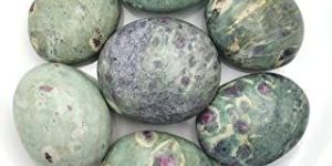 Ruby Zoisite Loose Palm Stones