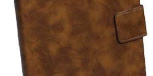 Brown TPU Vintage Flip Cover with Magnetic Lock