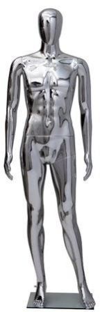 Chrome Finish Male Mannequin