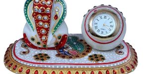 Marble Decorative Desk Clock