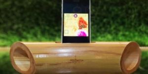 Eco Friendly Portable Bamboo Amplifier