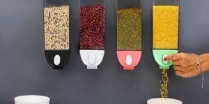 Push Button Transparent Kitchen Storage Container Set