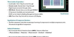 VOLTAS SCROLL CHILLER HMI DISPLAY