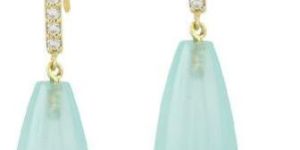 Yellow Gold Plated Dangle Earrings