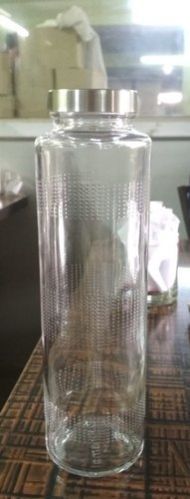 Cylindrical Glass Bottle
