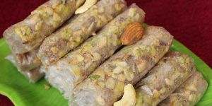 Dry Fruit Bellam Pootharekulu with Ghee