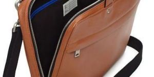 Leather Slim Laptop Bag