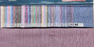 Natural Chex Polyester Cotton Fabric