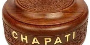 Wooden Handcrafted Chapati Box