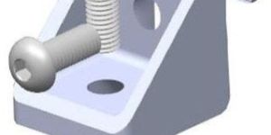 L corner Mount Bracket 40x40x40 (with screws & nuts)