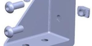 L corner Mount Bracket 60x60x30 (with screws & nuts)