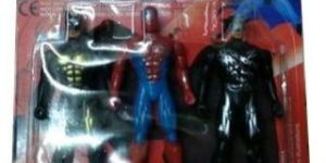 Superheroes Plastic Toy Set