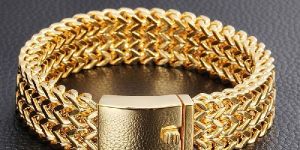 Mens Gold Bracelet