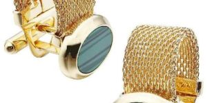 Mens Gold Cufflinks