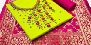 Bandhani Unstitched Dress Material
