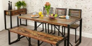 Industrial Dining Table Set