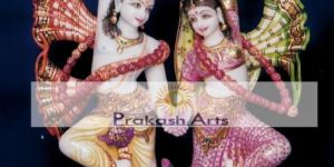 Marble Radha Krishna Statue