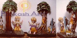 Marble Tridev Statue