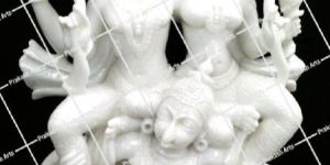 Marble Vishnu Laxmi Garuda Statue