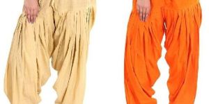 WOMEN COTTON SEMI PATIALA SALWAR