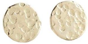 Gold Textured Stud Earrings