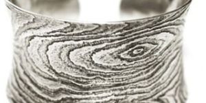 Silver Textured Bracelet