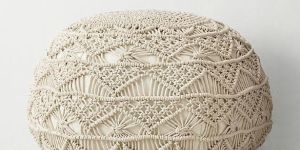 Macrame Pouffe