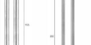 Glass Door Handles with Lock