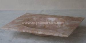 Rose Quartz Wash Basin