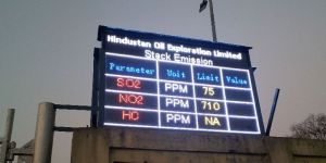 Pollution Parameter Display Board
