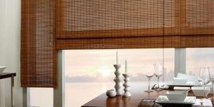 Vertical Bamboo Roman Shade