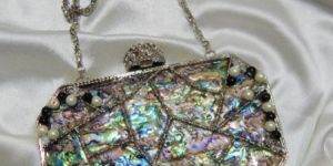 Party Wear Brass Mother of Pearl Clutches