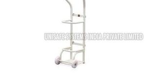 Hospital Oxygen Cylinder Trolley
