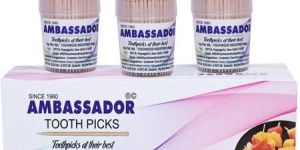 Ambassador Round Wooden Toothpicks