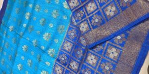 Handloom Pure Dupion Silk Saree